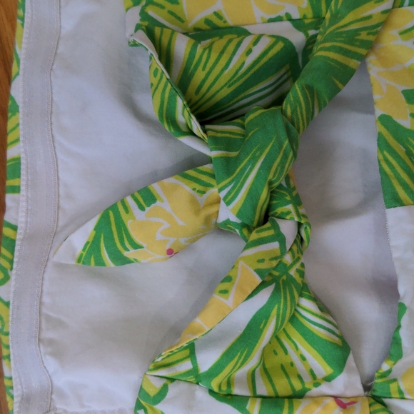 Lilly White & Green Strapless Dress with Lillypad and Frog Print 0 - Picture 3 of 8